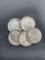 5 Count Lot of 90% Silver United States Roosevelt Dimes from Estate Collection