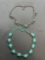 Lot of Two Silver-Tone Faux Turquoise Accented Fashion Necklaces