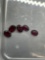 Lot of Five Oval Faceted Loose Garnet Gemstones