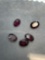 Lot of Five Oval Faceted Loose Garnet Gemstones