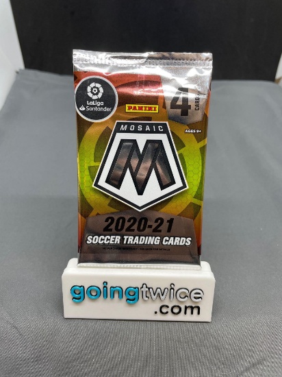 Factory Sealed 2020-21 MOSAIC Soccer LaLiga Santander 4 Card Pack