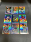 9 Card Lot of REFRACTORS and PRIZMS from Huge Collection - STARS, ROOKIES & MORE!