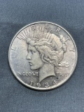 1934 United States Silver Peace Dollar Coin - 90% Silver Coin from Estate Collection