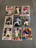 9 Card Lot of Baseball Rookie Cards - Future Stars & Hall of Famers