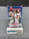 Factory Sealed 2021 Bowman Baseball Cards 12 Cards Per Pack