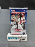 Factory Sealed 2021 Bowman Baseball Cards 12 Cards Per Pack