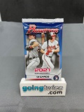 Factory Sealed 2021 Bowman Baseball Cards 12 Cards Per Pack