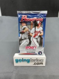 Factory Sealed 2021 Bowman Baseball Cards 12 Cards Per Pack
