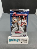 Factory Sealed 2021 BOWMAN Baseball 12 Card Pack - Wander Franco?