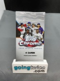 Factory Sealed 2020 Topps CHROME UPDATE Series Baseball 4 Card Pack