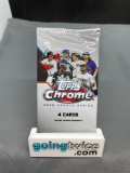 Factory Sealed 2020 Topps CHROME UPDATE Series Baseball 4 Card Pack