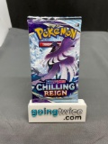 Factory Sealed Pokemon CHILLING REIGN 10 Card Booster Pack