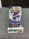 Factory Sealed Pokemon Sword & Shield CHILLING REIGN 10 Card Booster Pack