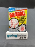 Factory Sealed 1989 Fleer Baseball Logo Stickers & Trading Cards 15/1 Per Pack