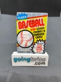 Factory Sealed 1989 Fleer Baseball Logo Stickers & Trading Cards 15/1 Per Pack