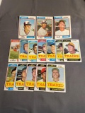 15 Count Lot Vintage 1974 Topps Baseball Cards from Estate