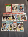 15 Count Lot Vintage 1974 Topps Baseball Cards from Estate