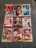 9 Card Lot Patrick Mahomes Kansas City Chiefs Football Cards