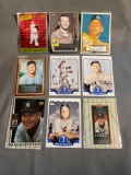 9 Card Lot Mickey Mantle Yankees Baseball Cards