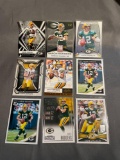 9 Card Lot Aaron Rodgers Green Bay Packers Football Cards