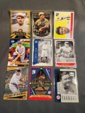 9 Card Lot Babe Ruth Yankees Baseball Cards