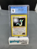 CGC Graded 1999 POKEMON Gym Heroes 1ST EDITION ERIKA'S DRATINI - Mint 9