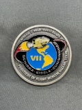 Frontiers of Flight Museum Dallas Texas Challenge Coin with Metal from Apollo 7