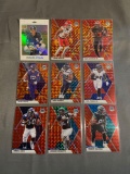 9 Card Lot of Prizms & Refractors With Rookies & Stars!