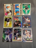 9 Card Lot of Baseball Rookie Cards - Future Stars & Hall of Famers