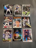 9 Card Lot of Baseball Rookie Cards - Future Stars & Hall of Famers