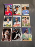 9 Card Lot of Baseball Rookie Cards - Future Stars & Hall of Famers