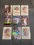 9 Card Lot of Baseball Rookie Cards - Future Stars & Hall of Famers