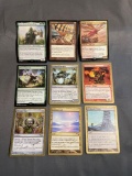 9 Card Lot of Magic the Gathering Gold Symbol Rare Cards from Collection