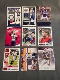 9 Card Lot of Tom Brady Football Cards