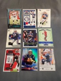 9 Card Lot of Tom Brady Football Cards