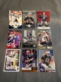 9 Card Lot of Tom Brady Football Cards