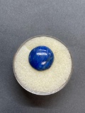 Round 12mm Lapis Gemstone Cabochon