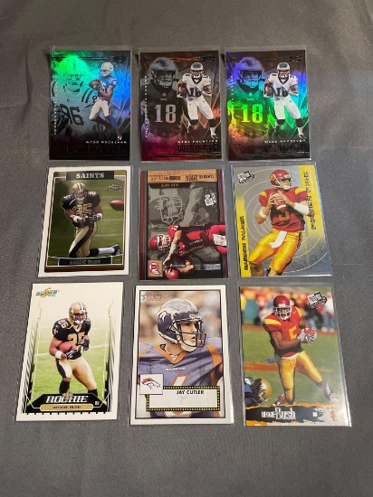 9 Card Lot of Football Rookie Cards - Mostly Newer Sets - HOT!