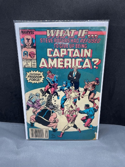 Vintage Marvel Comics WHAT IF?CAPTAIN AMERICA? #3 Comic Book from Estate