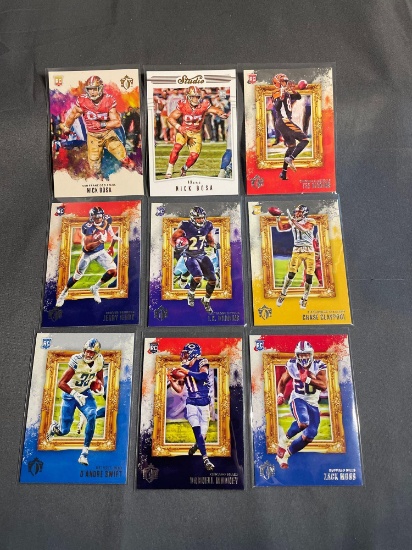 9 Card Lot of Footballl Rookie Cards - Mostly Newer Sets - HOT!