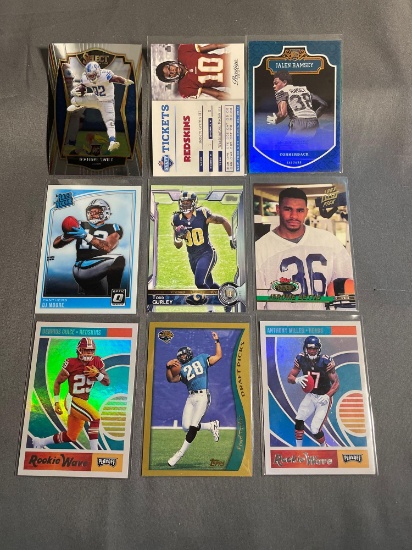 9 Card Lot of Footballl Rookie Cards - Mostly Newer Sets - HOT!