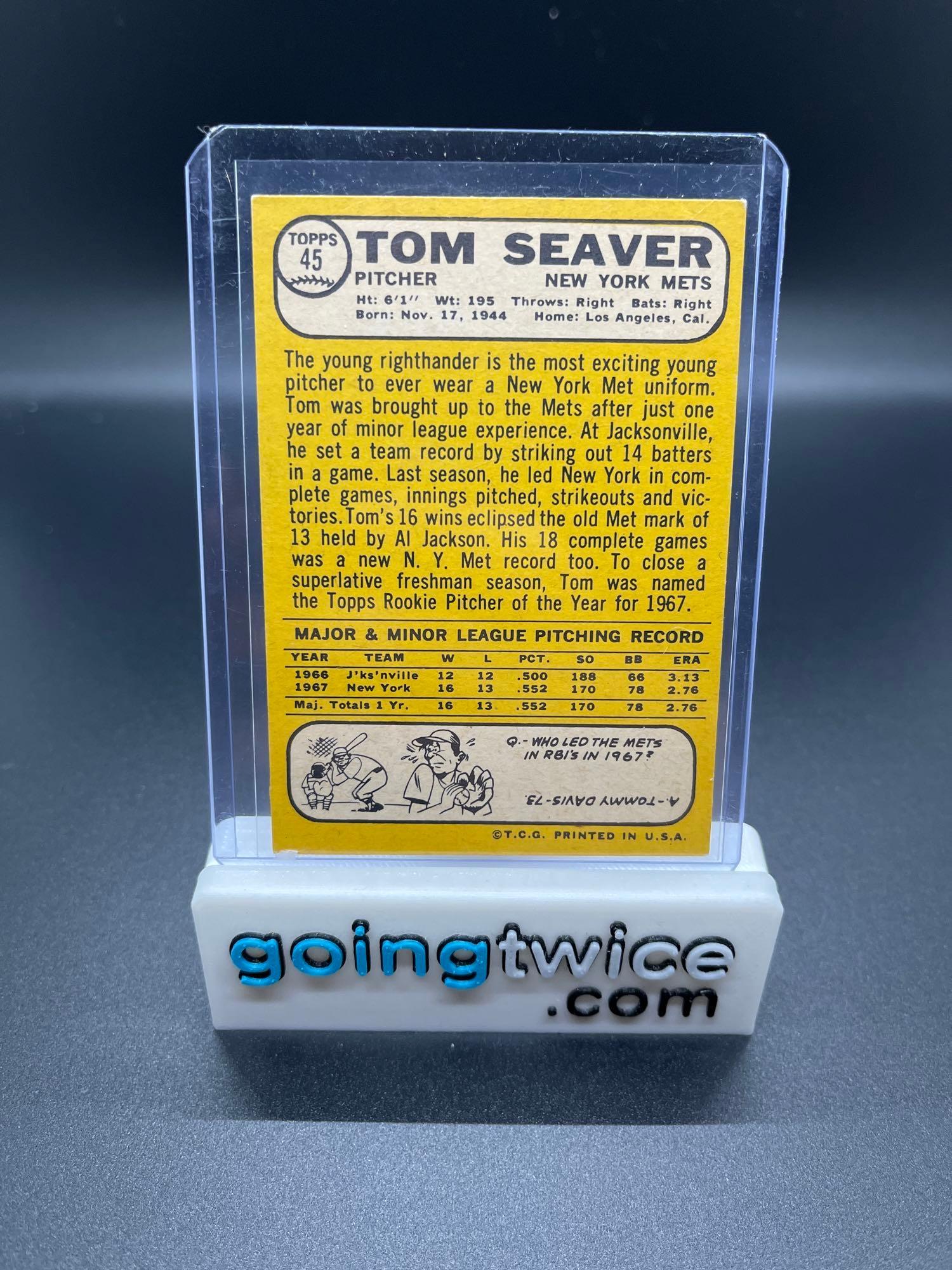1975 Topps #370 Tom Seaver New York Mets Baseball Card EX+