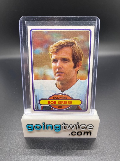 1980 Topps #35 Bob Griese Dolphins Vintage Football Card