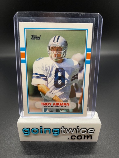 1989 Topps Traded #70T Troy Aikman Cowboys ROOKIE Football Card