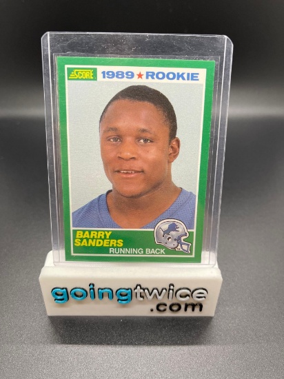 1989 Score #257 Barry Sanders Lions ROOKIE Football Card