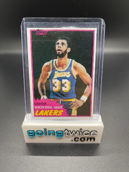 1981-82 Topps #20 Kareem Abdul-Jabbar Lakers Vintage Basketball Card