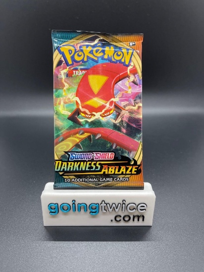 Factory Sealed Pokemon Sword & Shield DARKNESS ABLAZE 10 Card Booster Pack