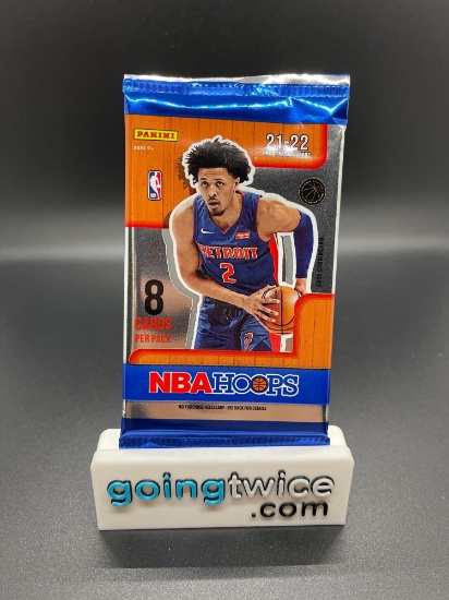 Factory Sealed 2021-22 Panini Hoops Basketball 8 Card Pack - Cade Cunningham Rookie?