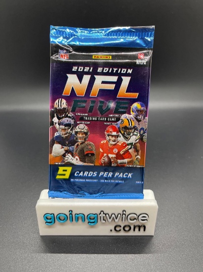 Factory Sealed 2021 Panini NFL Five Football 9 Card Pack