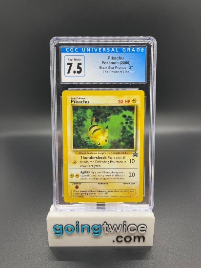 CGC Graded 2000 Pokemon Black Star Promos #27 PIKACHU Trading Card